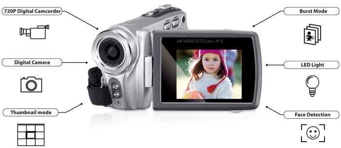 Цифровая видео камера HD-7 DV camera 8.0 MP 3.0 TFT LCD