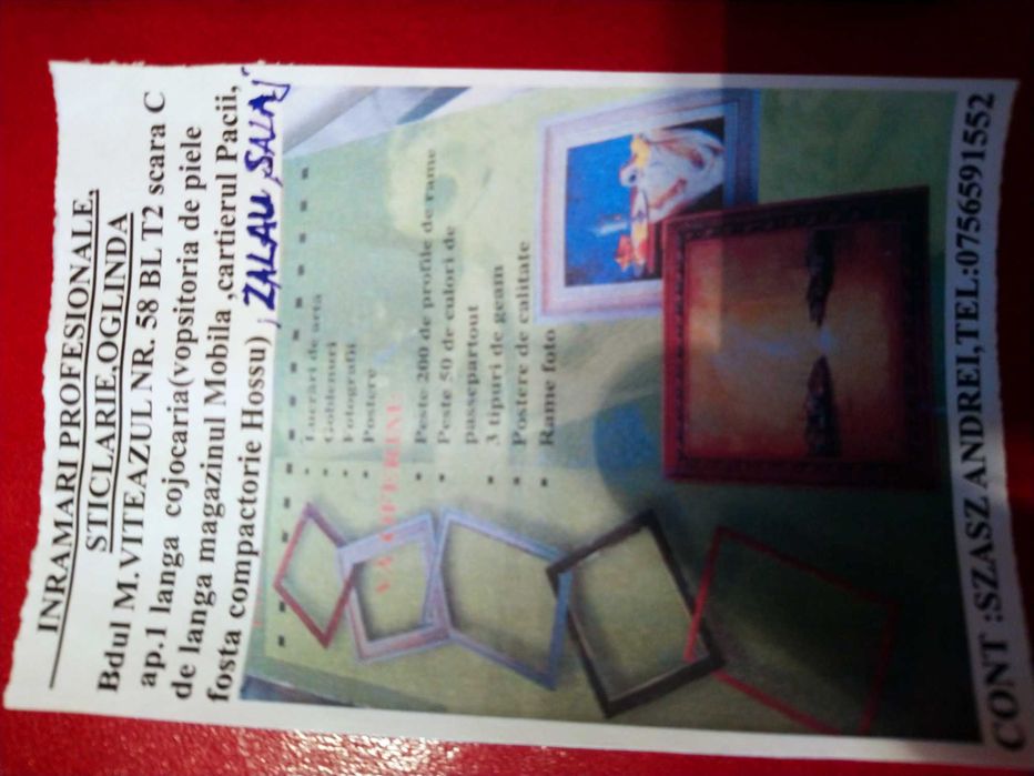 Inramari profesionale,,oglinda,tablori,etc, in Zalau