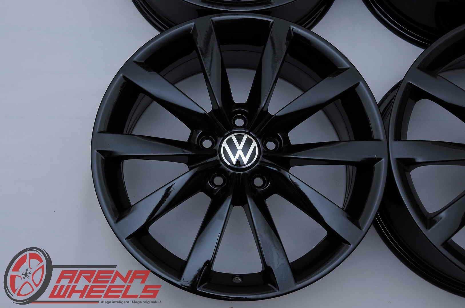 Jante Noi 17 inch Originale VW Golf 7 R17 Dijon Negru