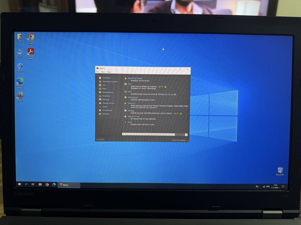Лаптоп Lenovo ThinkPad L560