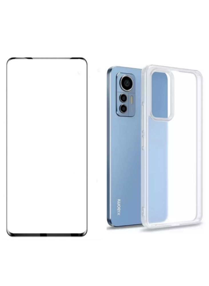 Husa X CASE Silicon Clear + Folie Sticla 22D - XIAOMI 12 / 12 PRO 5G