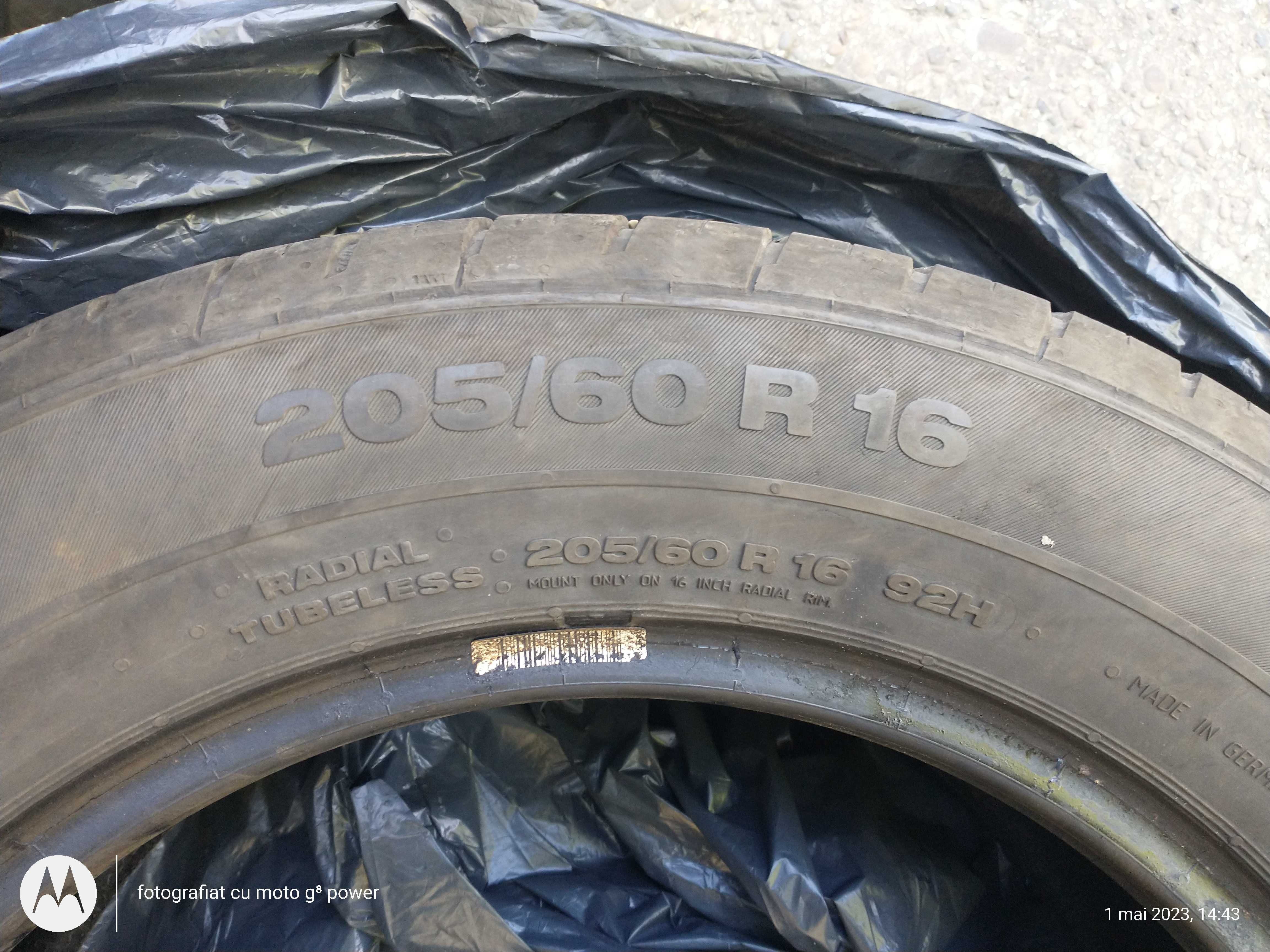 4 Cauciucuri de vara second hand Continental (205/60/R16)