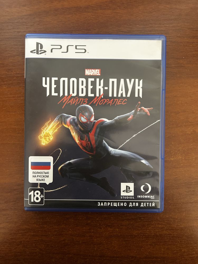Продаётся игра Человек Паук Майлз Моралез на PS5! В отличном состояни!