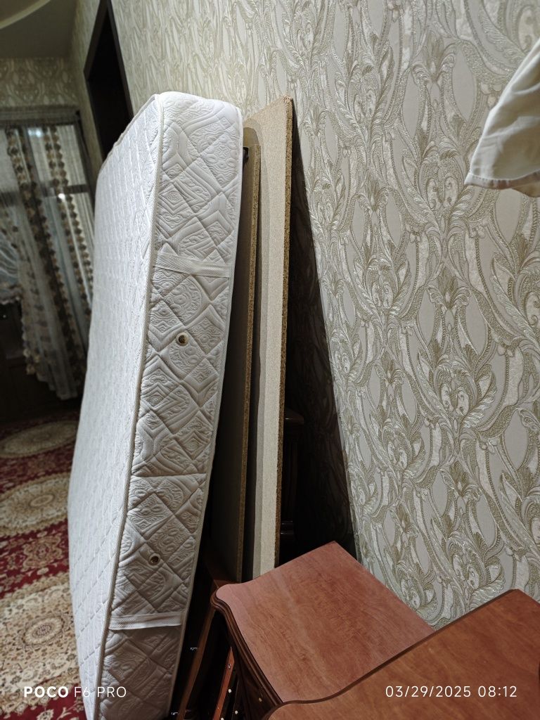 Ikki kishilik yotoq +trimo +matras +chester, двуспальная кровать + 4