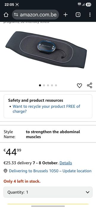 Centura abdomen medisana Noua