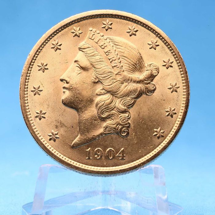 Златна Монета 20 Долара 1904 Liberty Head Double Eagle