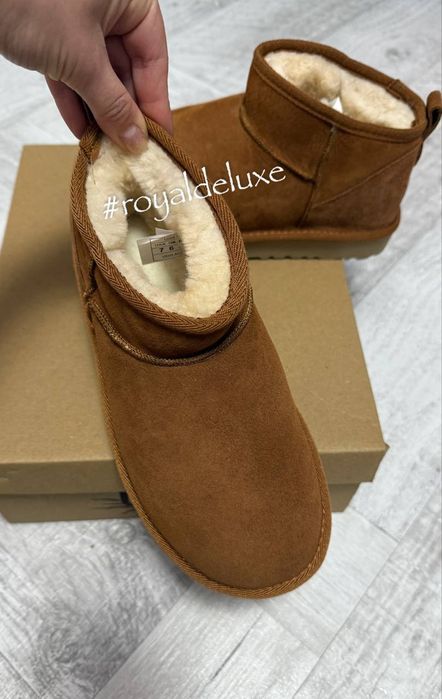 UGG piele și blană naturală, premium, pe comanda