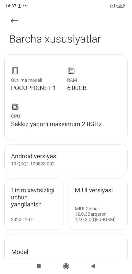 Pocophone F1 128/6gb