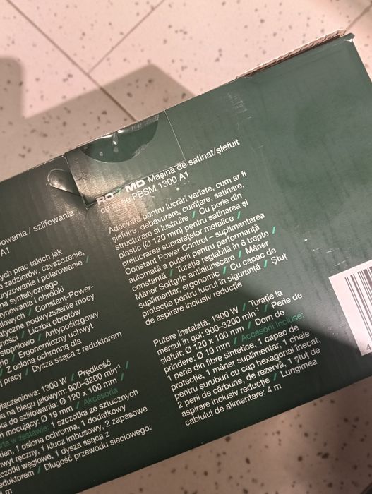 Mașină de șlefuit/satinat cu perie parkside