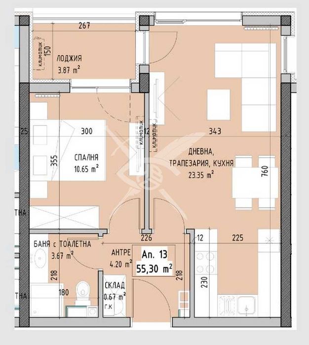 Продава се Двустаен апартамент в София, Малинова долина - 65 кв.м за 1493 €/кв.м - Снимка #4