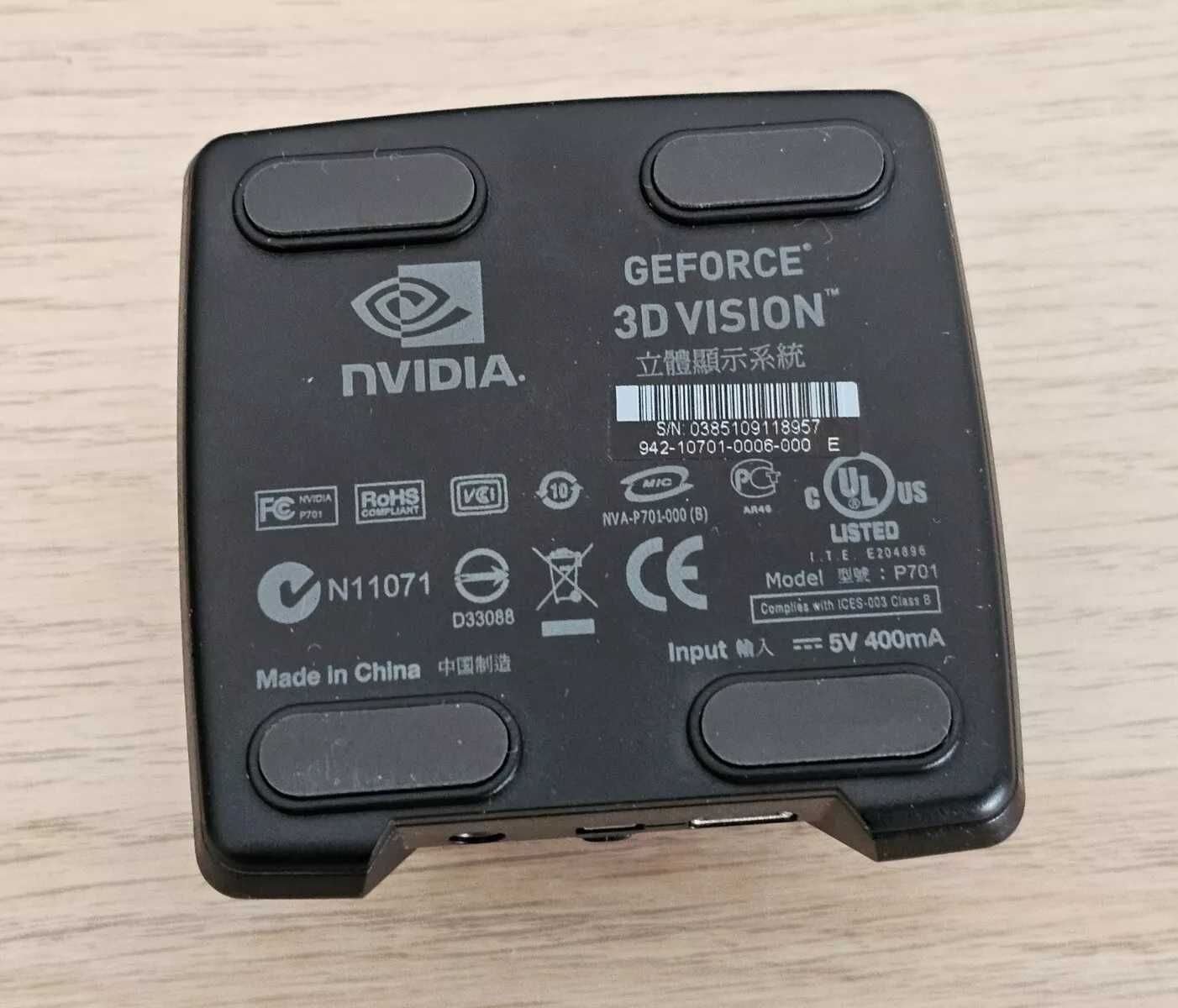 3D-очки NVIDIA GeForce 3D Vision Kit с трансмиттером