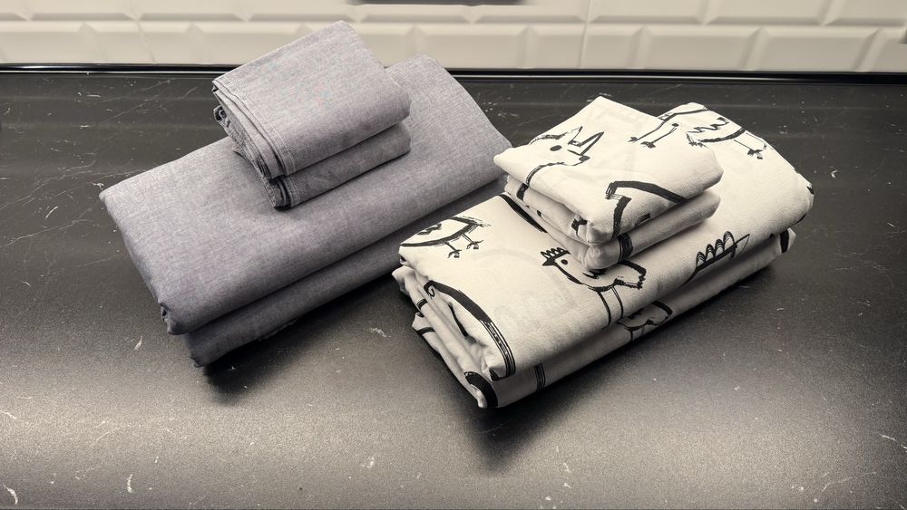 IKEA спално бельо KOPPARBLAD и PURPURBRACKA комплект спално бельо
