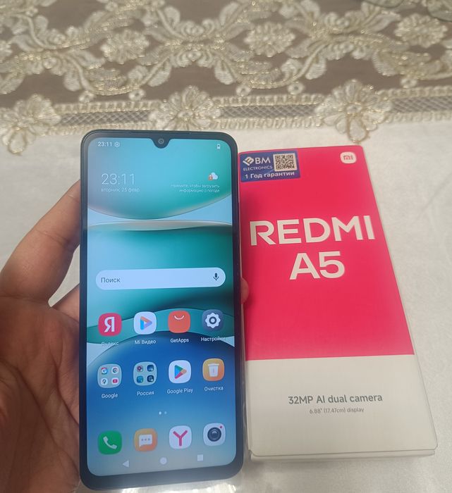 Xiaomi Redmi A5 64GB Black 2025 Karobka Holati Yaxshi Yengi Model 2025
