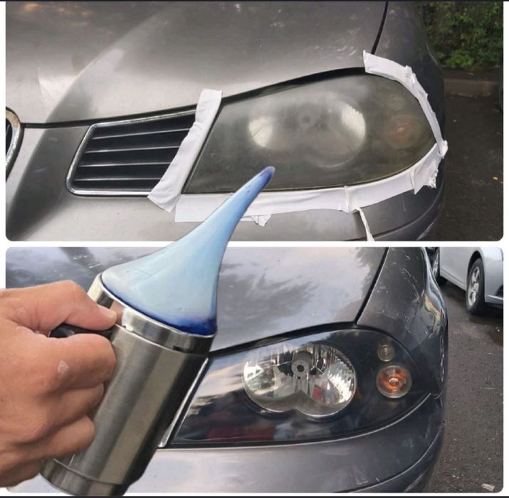 Polish faruri cu polimer  •polimerizare• Polimer faruri/reconditionare