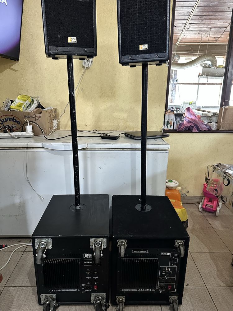 Активна Система 12 inch Bass 8 inch Сателитки Oberton rcf dynacord