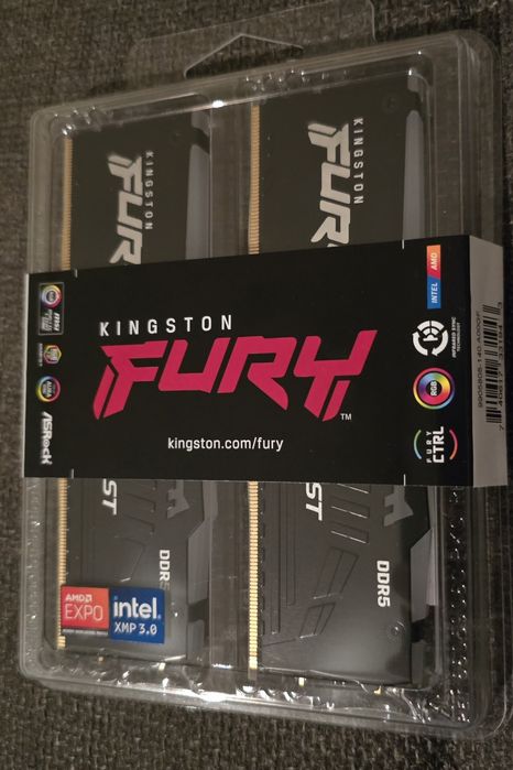Ram Rgb Kit 16Gb Ddr5 5600 KiNgston FURY RGB AMD EXPO INTEL XMP 3.0
