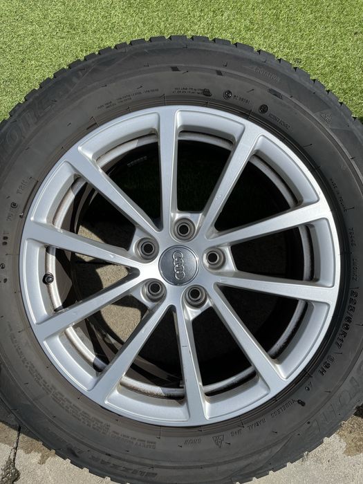 Roti originale Audi R17 + 225/60 Bridgestone iarna