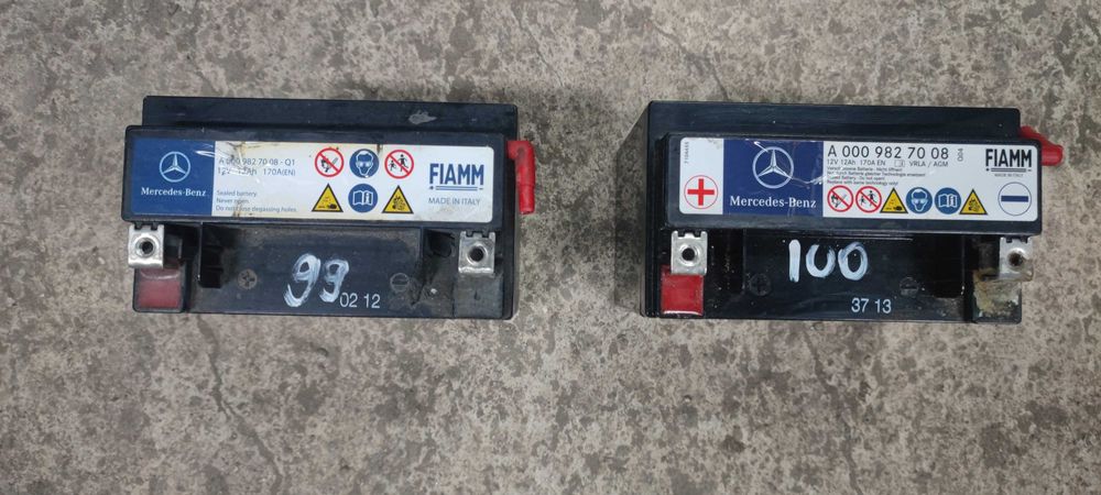 Оригинален малък акумулатор Mercedes A000#9827#008 12AH 12V 170A 100%