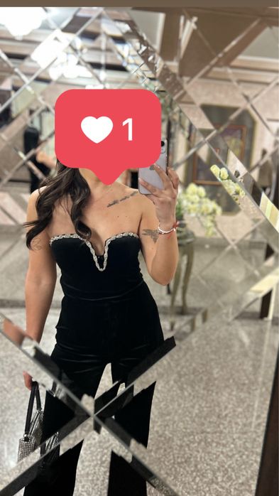 Официален черен гащеризон