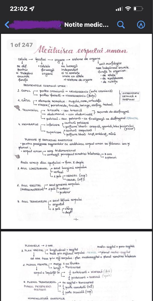 Notite carte caiet manual medicina UMF admitere bac biologie