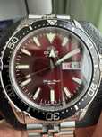 Diver Orient Kamasu 3 automatic,cadran bordeaux