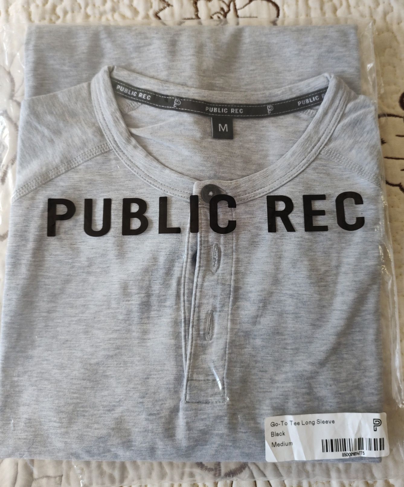 Блуза (хенли) Public Rec с дълъг ръкав - черна, бордо, сива