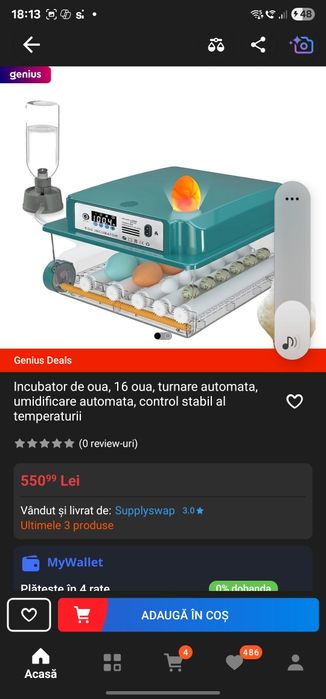Incubator automat 36 oua