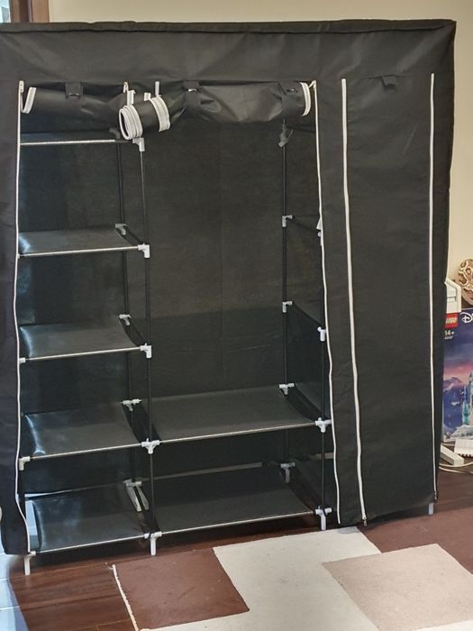 Dulap haine, din material textil. Usor de asamblat. I