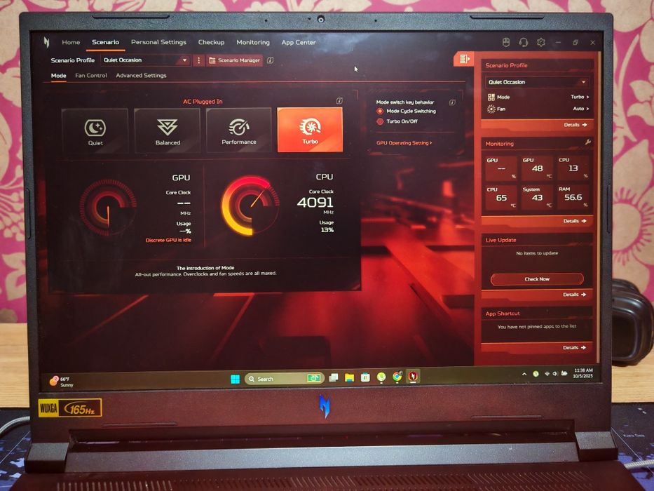 Acer Nitro V16 165hz 16/512 RTX4050 6G
