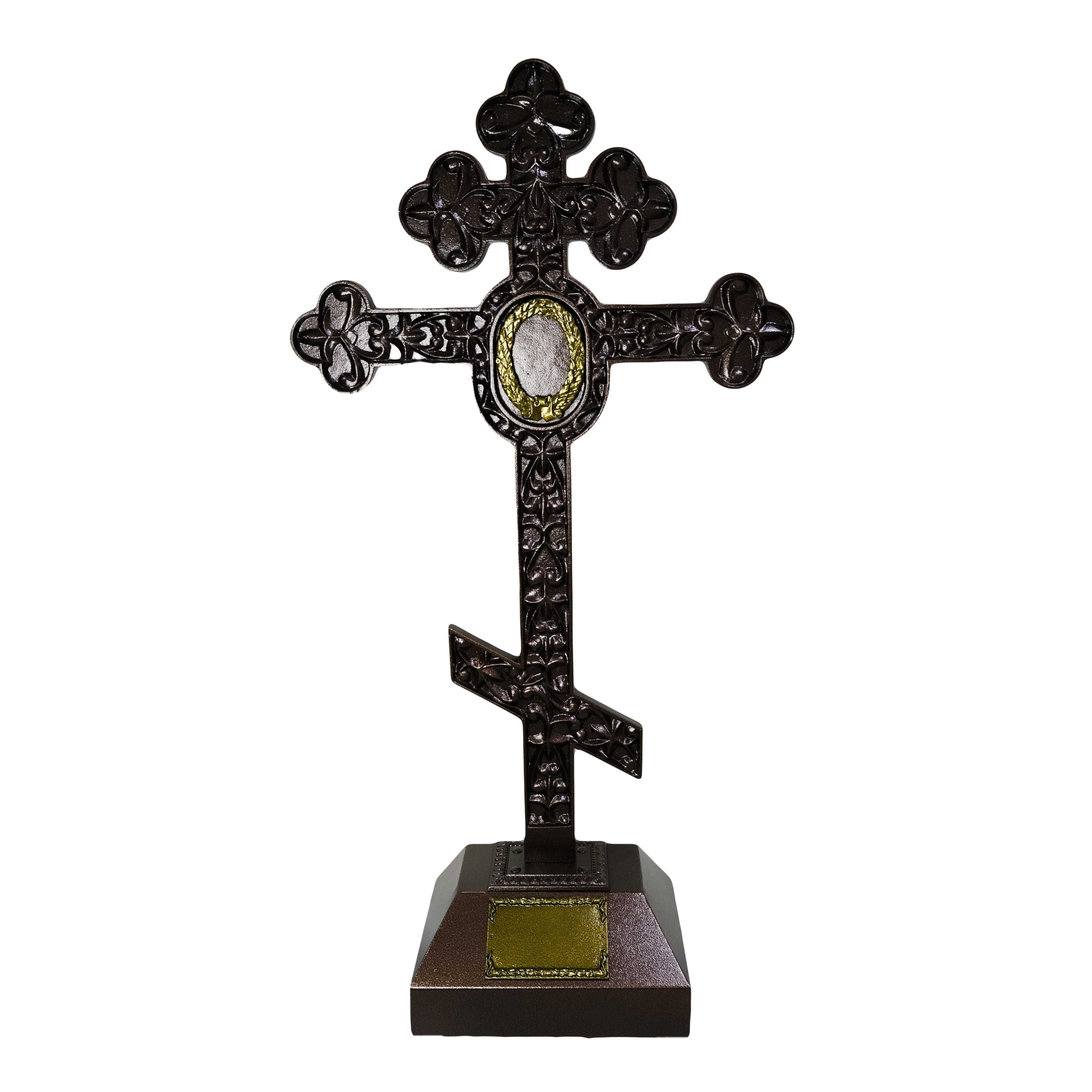 Крест на могилу из нержавеющей стали