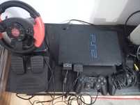 Vand PS 2 modat cu 2 controller+volan