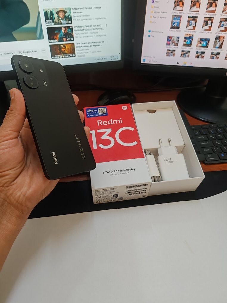 Redmi 13C 8+8256gb(2024)ideal ochilmagan usta kurmagan aybi yuq tozza