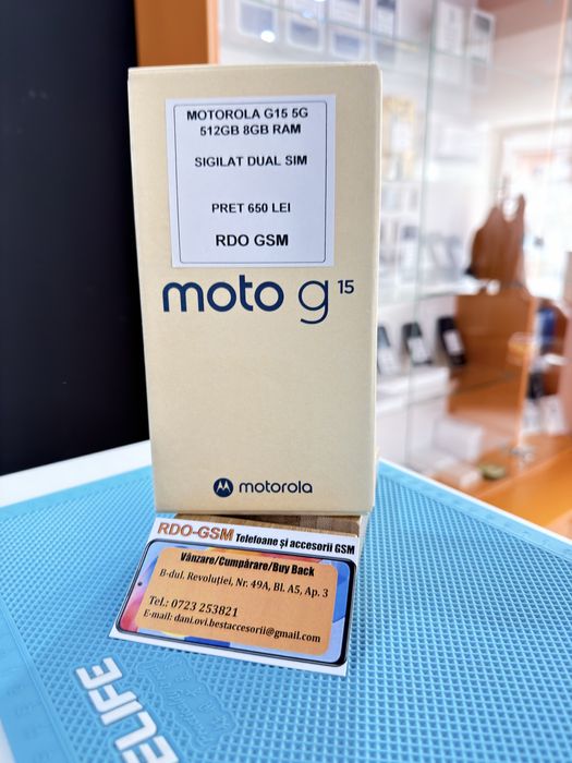 Motorola G15 512gb 5G Sigilat/Garantie