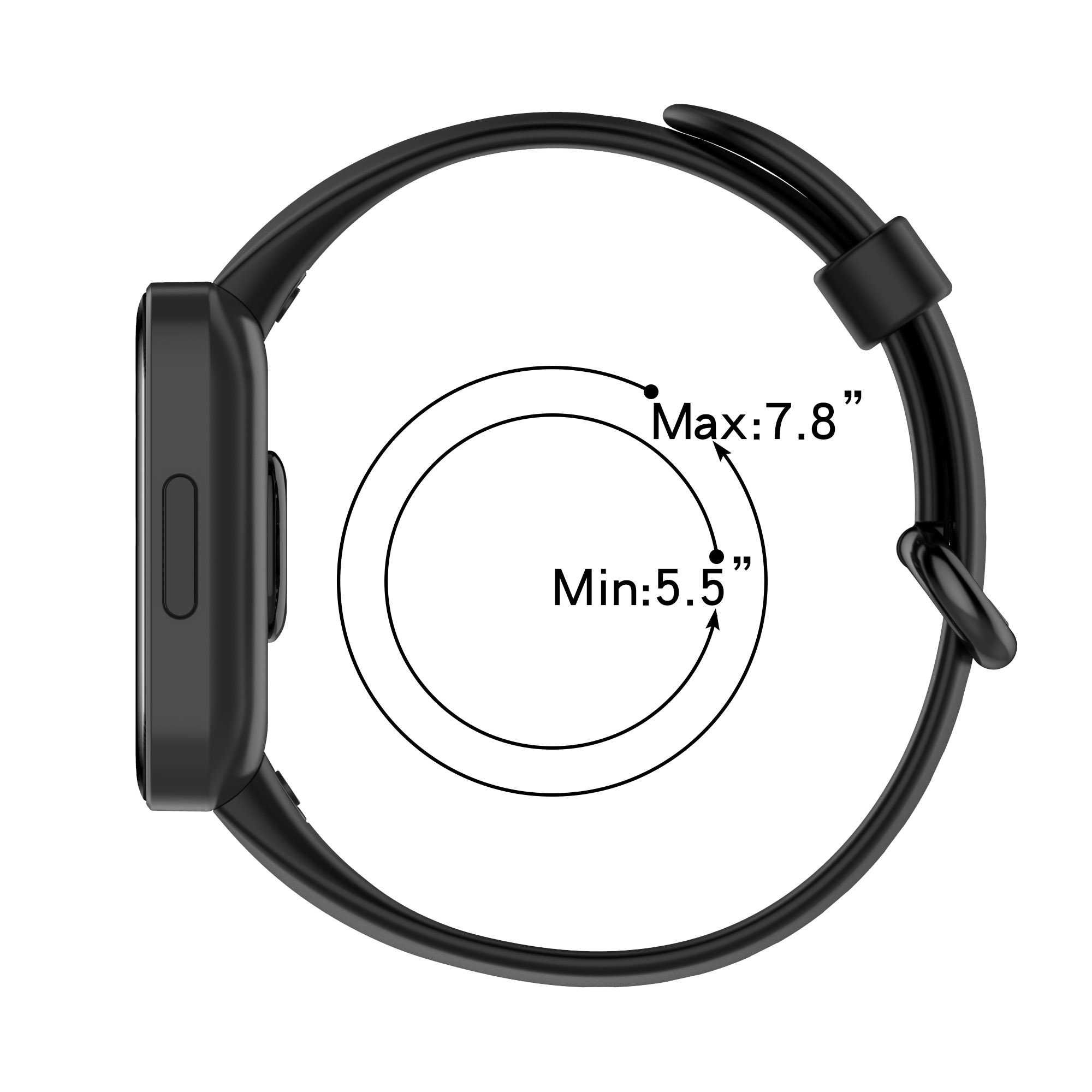 Силиконова каишка за Xiaomi Mi Lite Redmi Smart Watch2,Xiaomi Poco Wat