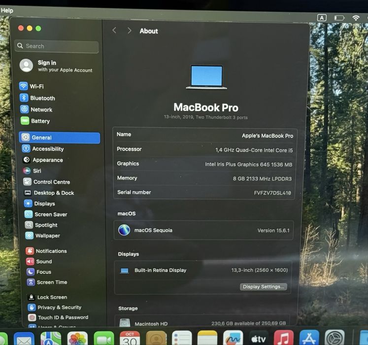 Лаптоп Apple MacBook Pro, 13-инчов, 2019 г, Intel Core i5