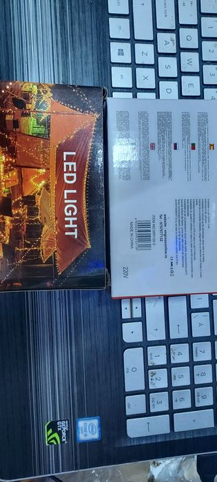 2 buc Instalatie Craciun interior multicolora 6m, 100LED,  8 jocuri lu