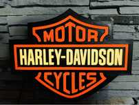 Logo Harley Davidson cu led/Honda/Formula1 si multe altele