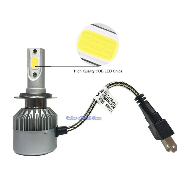 Instalatie LED H4 / H7 9-16v 6000k 72W 3800 Lumeni Carcasa Aluminiu