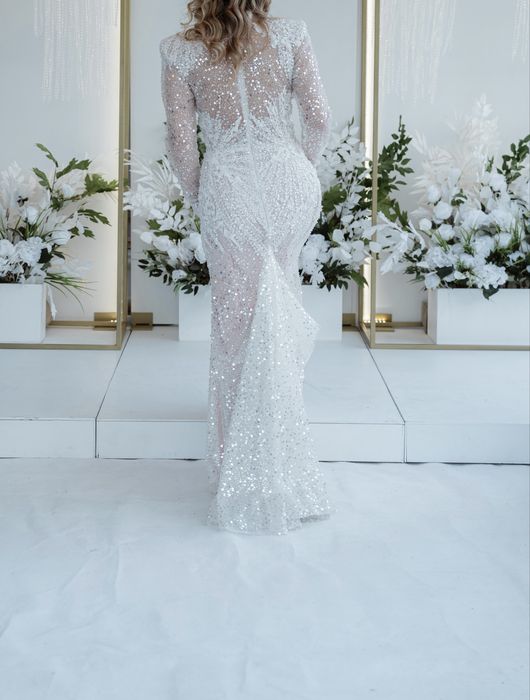 Rochie mireasa , brand premium Milla Nova, model Irina cusut manual S