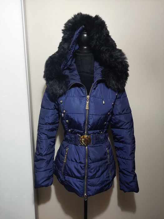Geaca  stil Zara, albastra, marime S