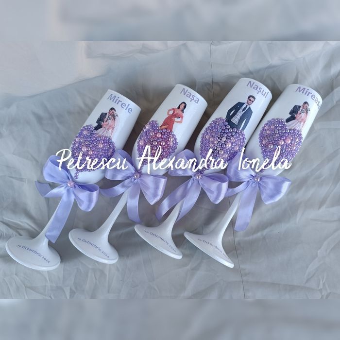 Pahare personalizate nuntă