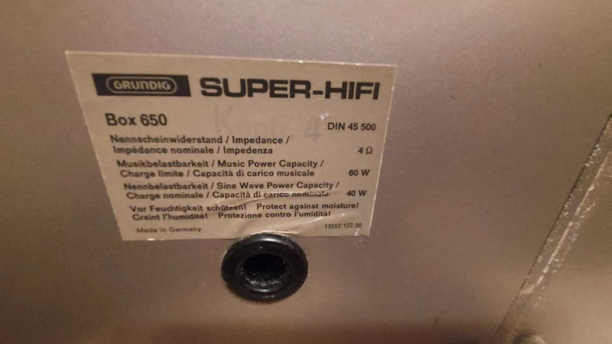 Gundig Super HIFI Box 650
