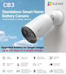 Camera IP Wireless EZVIZ CB3 Acumulator 120 zile Sigilata Garantie Nou
