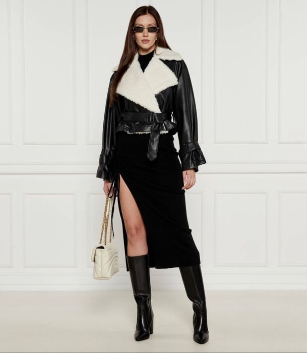 кожено яке байкър Hugo Boss