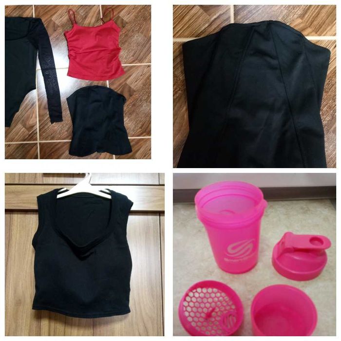 Спортивный топик в отличном состоянии+ шейкер 50 тыс