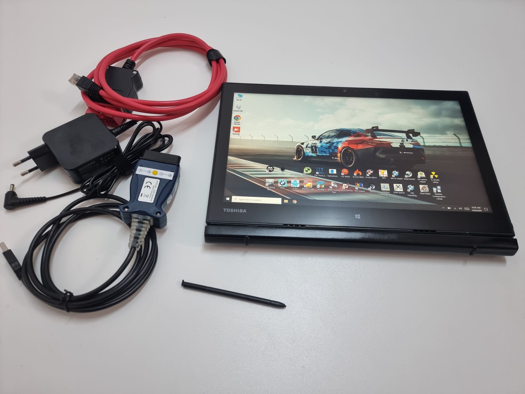 Diagnoză/Tester ISTA BMW Esys FULL 512 SSD Tab Toshiba interfata ENET