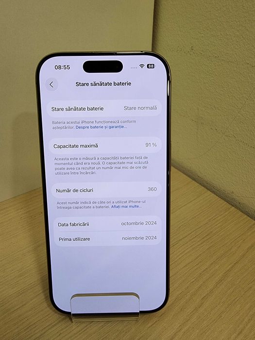 Iphone 16 Pro Desert Titanium 91% (AG27 b.47375)-Garantie 2 ani