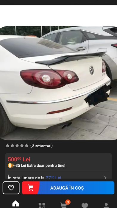 Vand eleron passat cc vw passat b7 sau schimb cu subwoofer