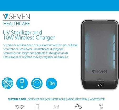 Charger wireless pentru  telefon mobil cu sterilizator UV