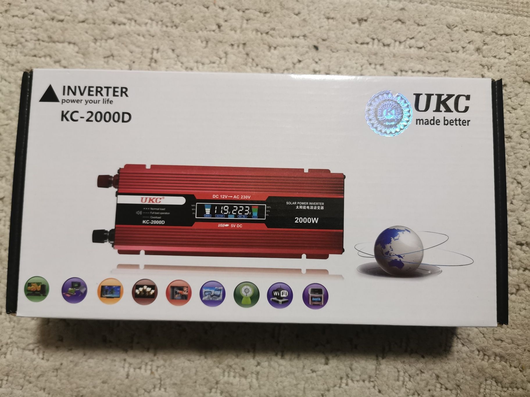 Инвертор 2000W UKC с дисплей